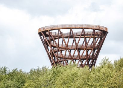 Camp Adventure tower in Denmark by EFFEKT