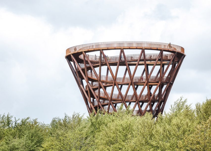 Camp Adventure tower in Denmark by EFFEKT