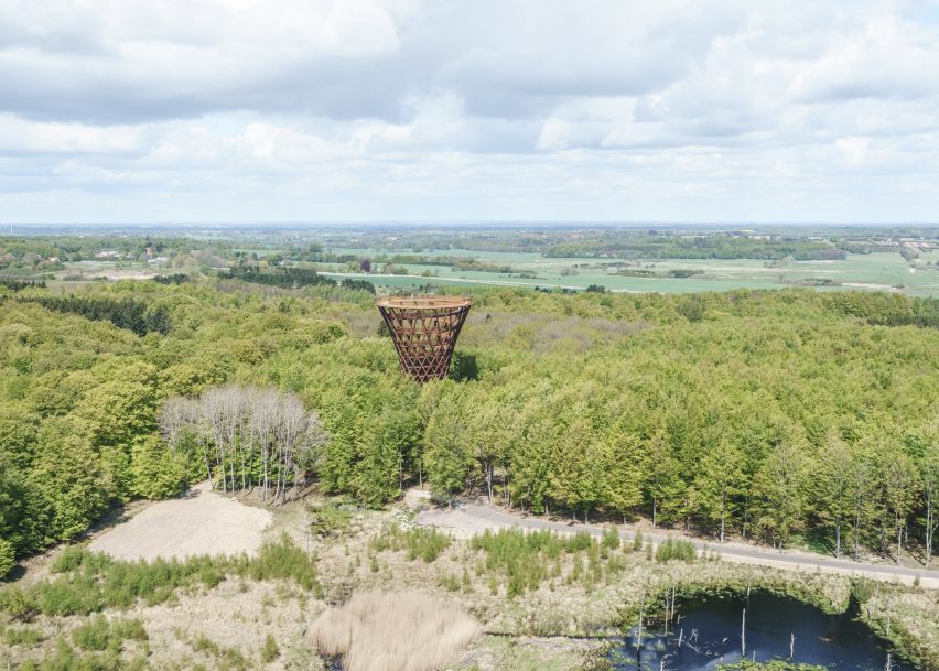 Camp Adventure tower in Denmark by EFFEKT