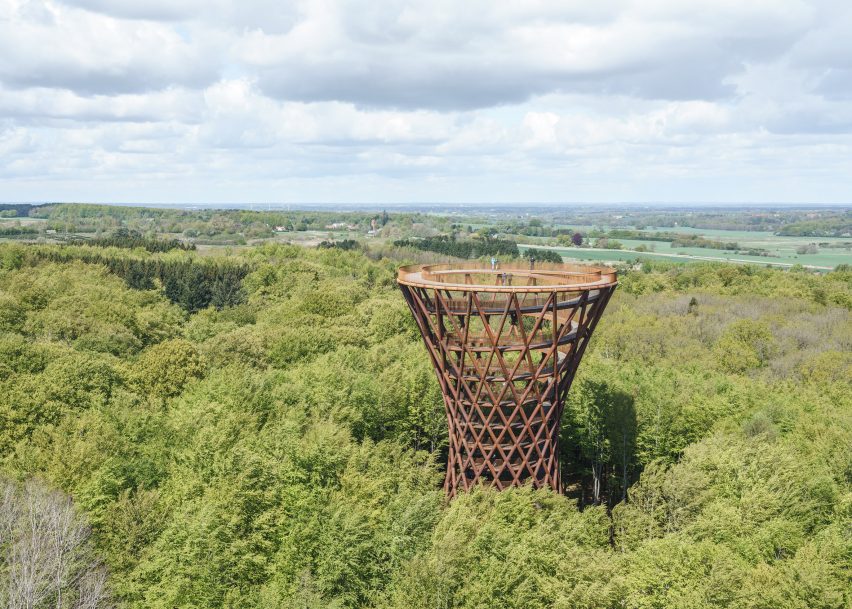 Camp Adventure tower in Denmark by EFFEKT