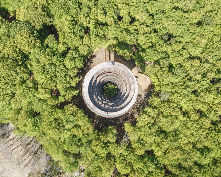 Camp Adventure tower in Denmark by EFFEKT