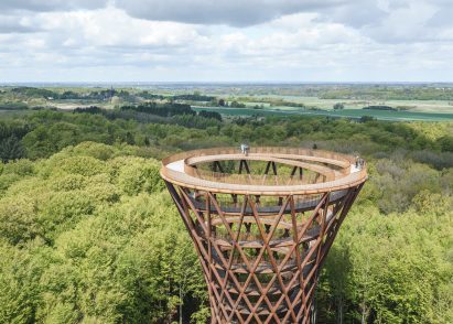 Camp Adventure tower in Denmark by EFFEKT