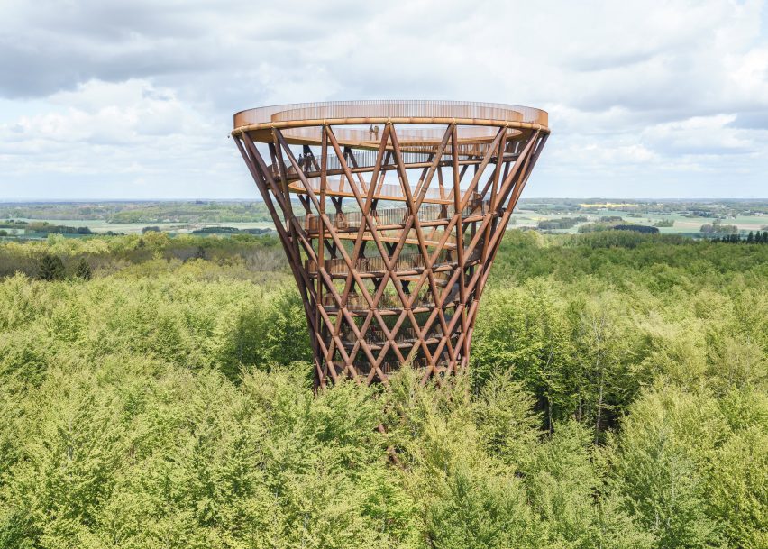 Camp Adventure tower in Denmark by EFFEKT