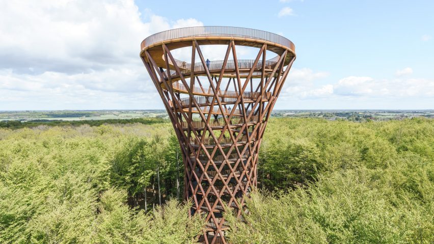 Camp Adventure tower in Denmark by EFFEKT
