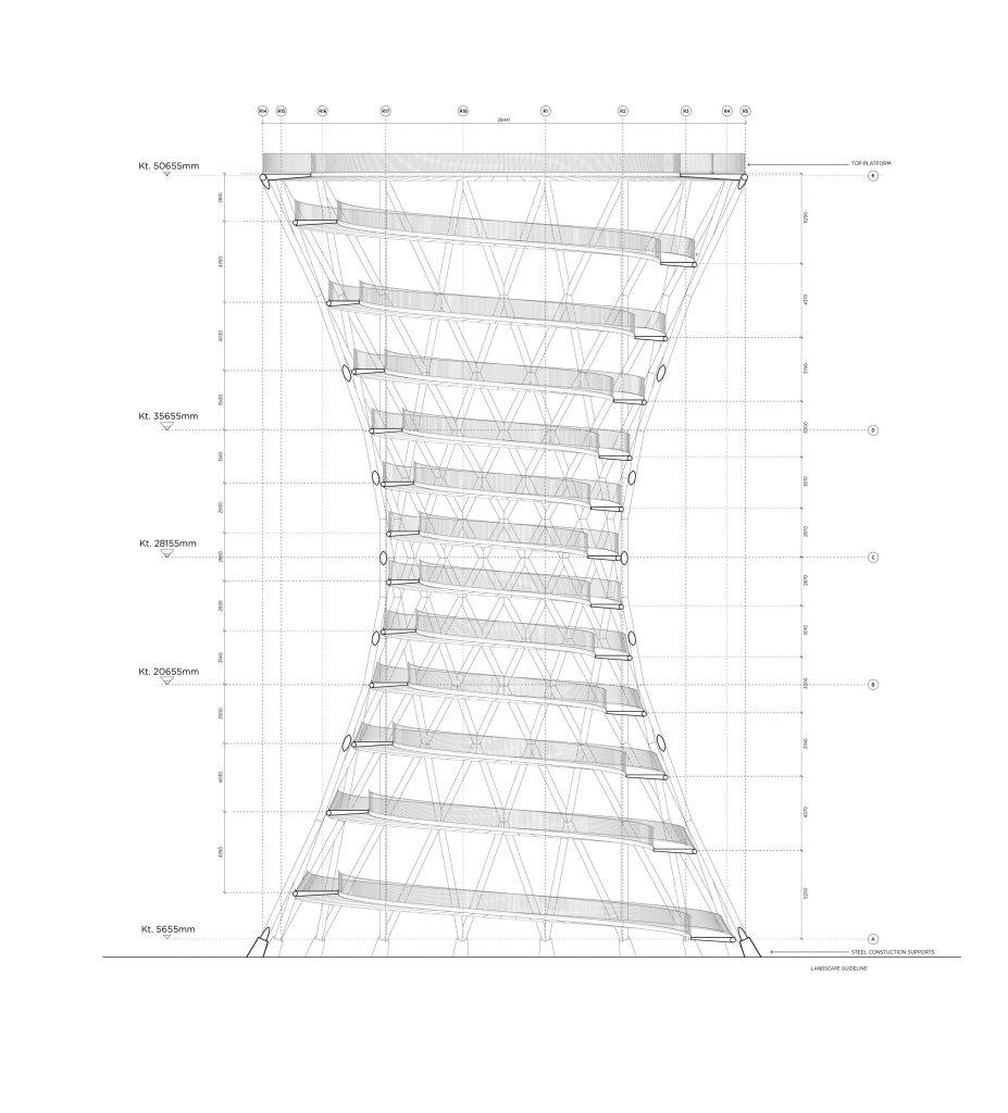 Camp Adventure tower in Denmark by EFFEKT