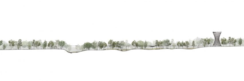 Camp Adventure tower in Denmark by EFFEKT
