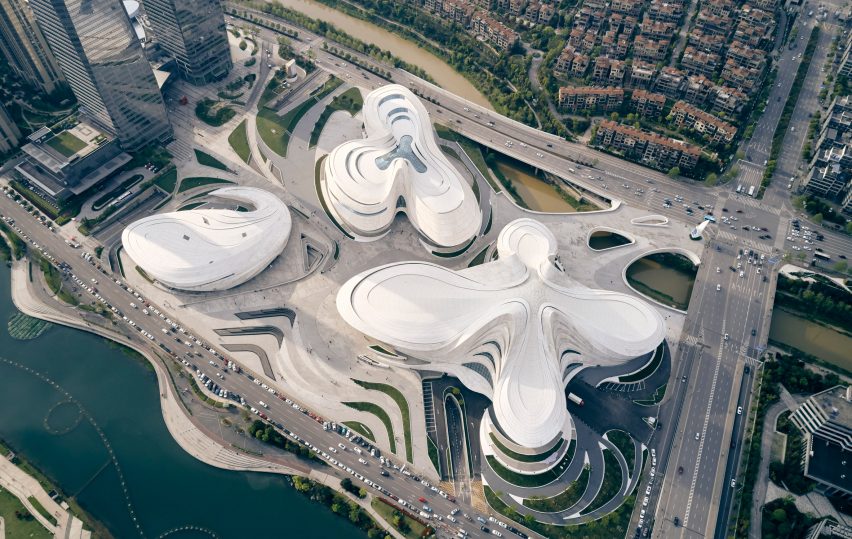 Changsha Meixihu International Culture and Art Centre by Zaha Hadid Architects