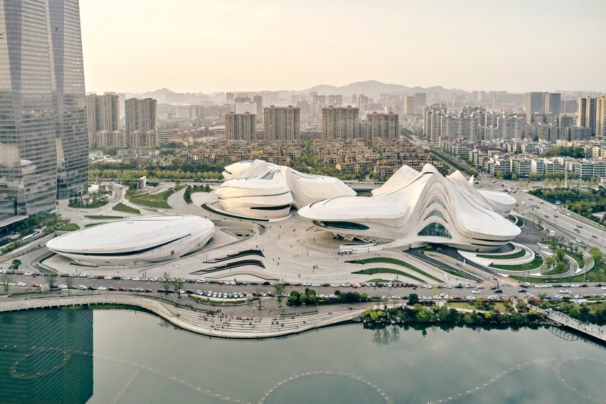 Changsha Meixihu International Culture and Art Centre by Zaha Hadid Architects