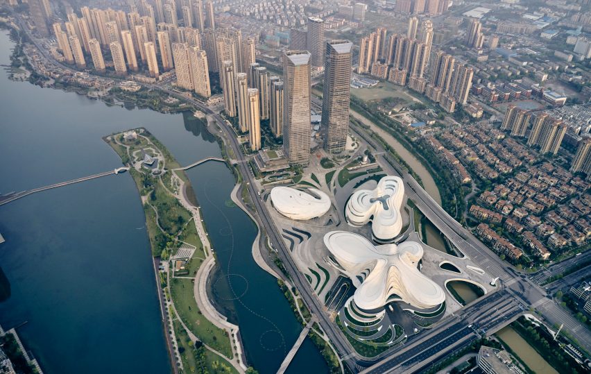 Changsha Meixihu International Culture and Art Centre by Zaha Hadid Architects
