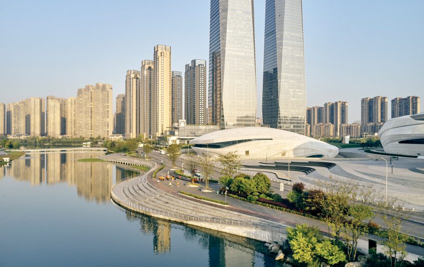 Changsha Meixihu International Culture and Art Centre by Zaha Hadid Architects