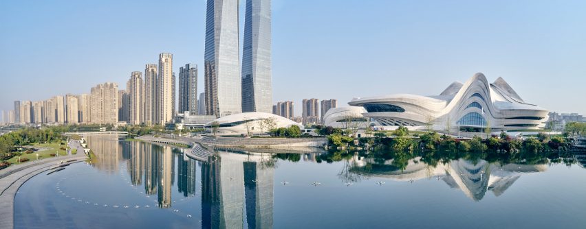 Changsha Meixihu International Culture and Art Centre by Zaha Hadid Architects