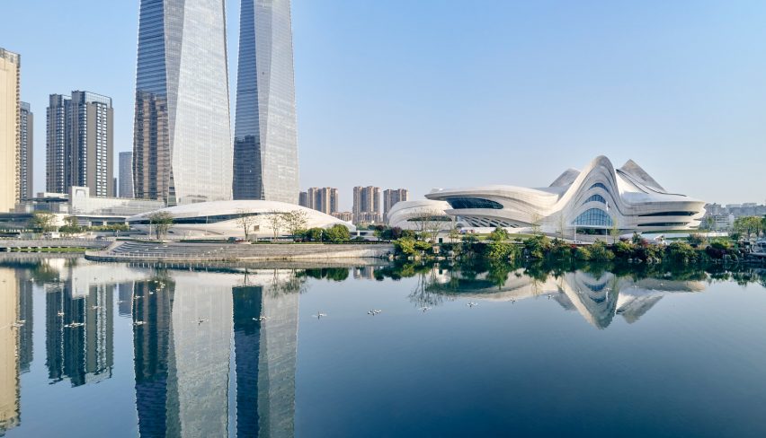 Changsha Meixihu International Culture and Art Centre by Zaha Hadid Architects