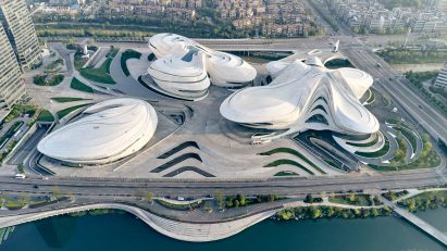 Changsha Meixihu International Culture and Art Centre by Zaha Hadid Architects