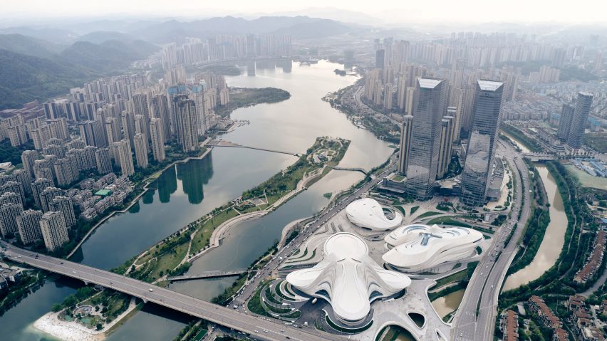 Changsha Meixihu International Culture and Art Centre by Zaha Hadid Architects