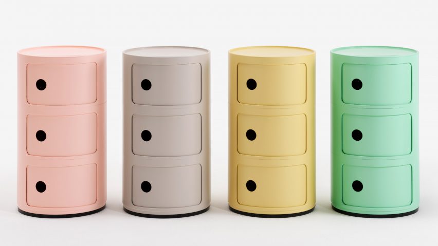 Kartell creates bioplastic version of its iconic Componibili storage unit