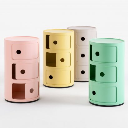 Kartell creates bioplastic version of its iconic Componibili storage unit