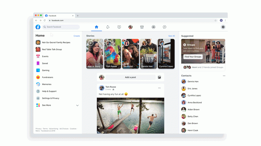 Facebook puts privacy first with updated site design