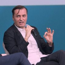 People will "learn to love" the enhanced environments technology can help architects and designers create for the future said Patrick Schumacher on the Dezeen x Grohe panel