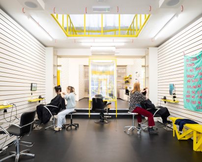 DKUK hair salon by Sam Jacob Studio