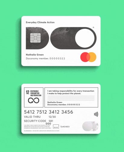 Doconomy climate change credit card
