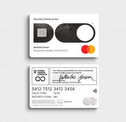 Doconomy climate change credit card