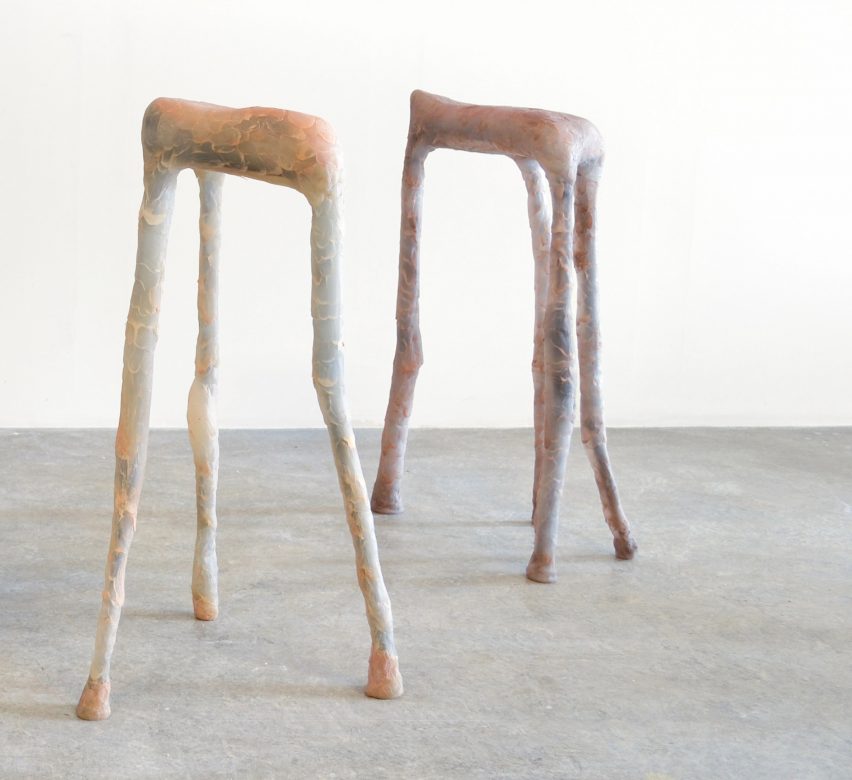 Dolomies and Soft Beings Sculptural Furniture collection by Elissa Acoste