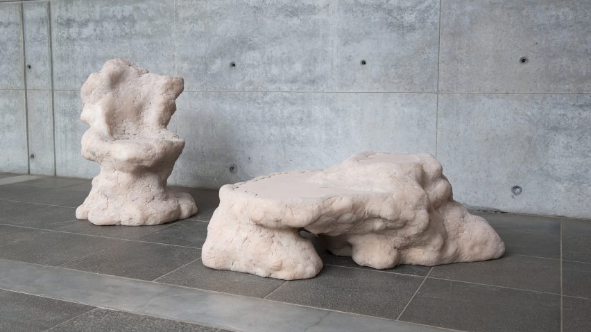 Dolomies and Soft Beings Sculptural Furniture collection by Elissa Acoste