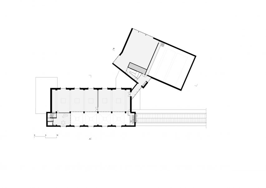 Third floor plan of ESAC Circus School by Daniel Delgoffe