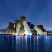 Render of Guggenheim Abu Dhabi by Frank Gehry