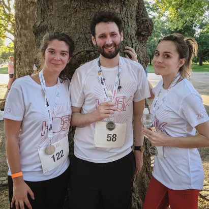 Dezeen at HD5K charity race by Hayes Davidson for the Motor Neurone Disease Association