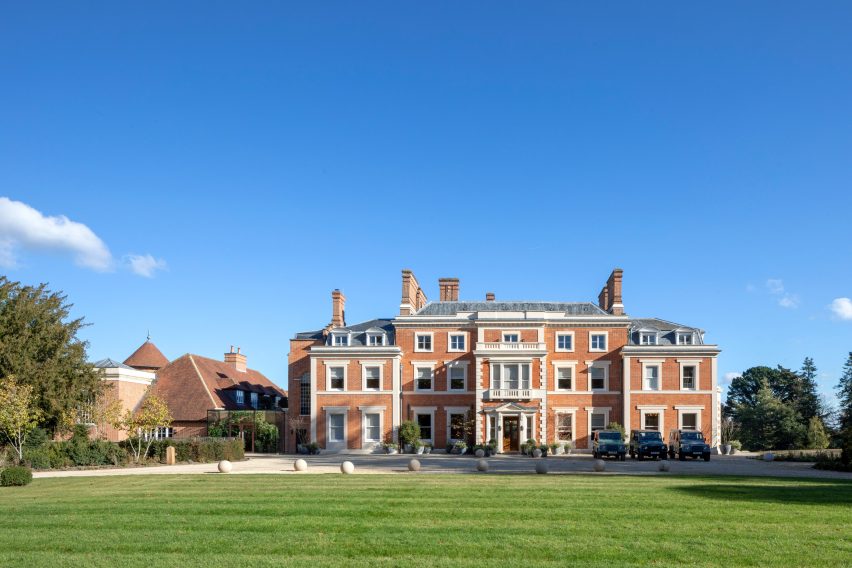 Exterior of Heckfield Place hotel by Ben Thompson