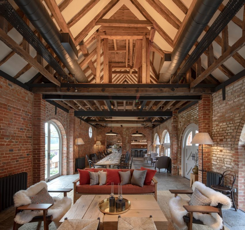Heath restaurant at Heckfield Place hotel by Ben Thompson