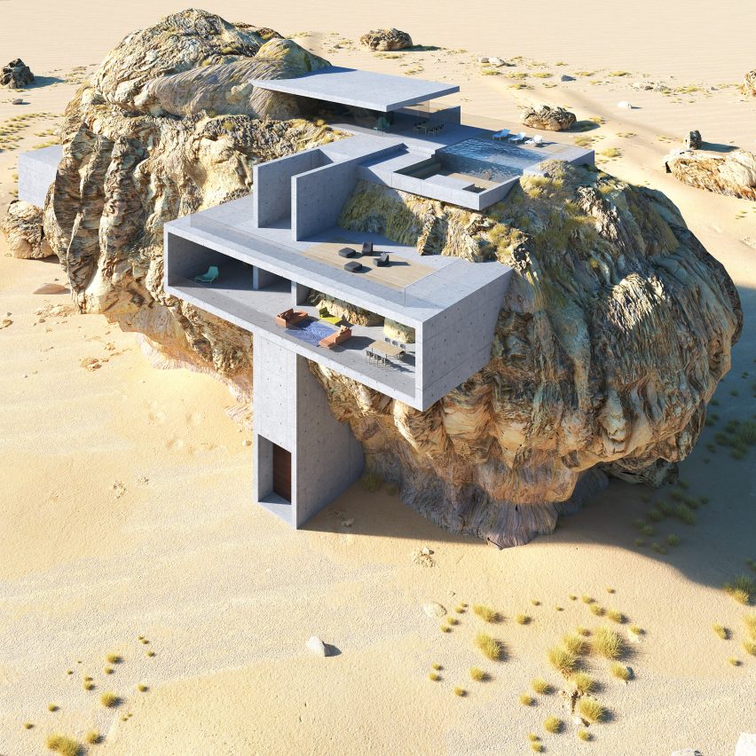 House Inside a Rock by Amey Kandalgaokar