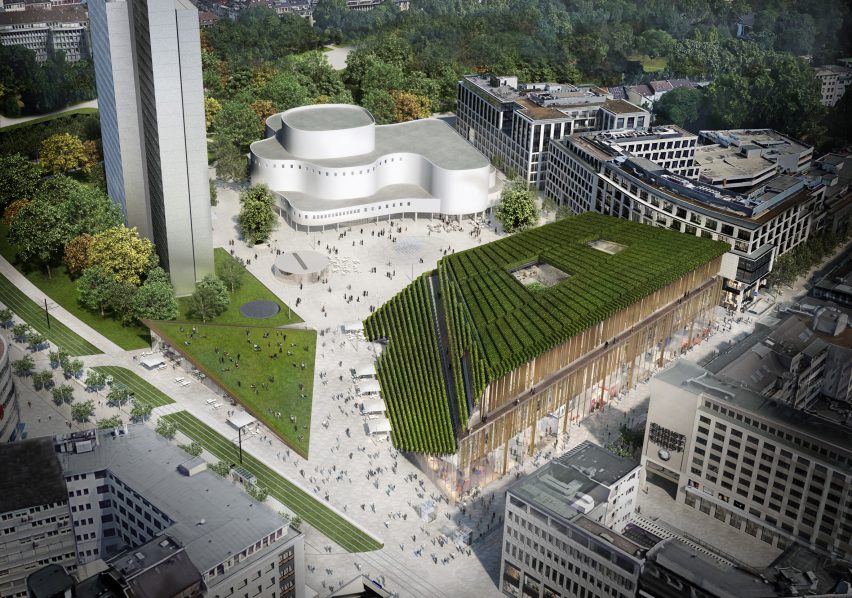 Kö-Bogen II office block in Düsseldorf by Ingenhoven Architects