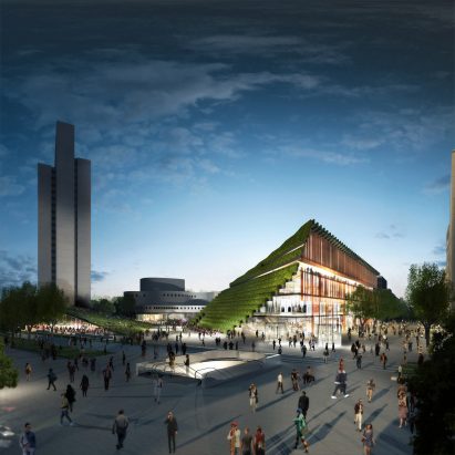 Kö-Bogen II office block in Düsseldorf by Ingenhoven Architects