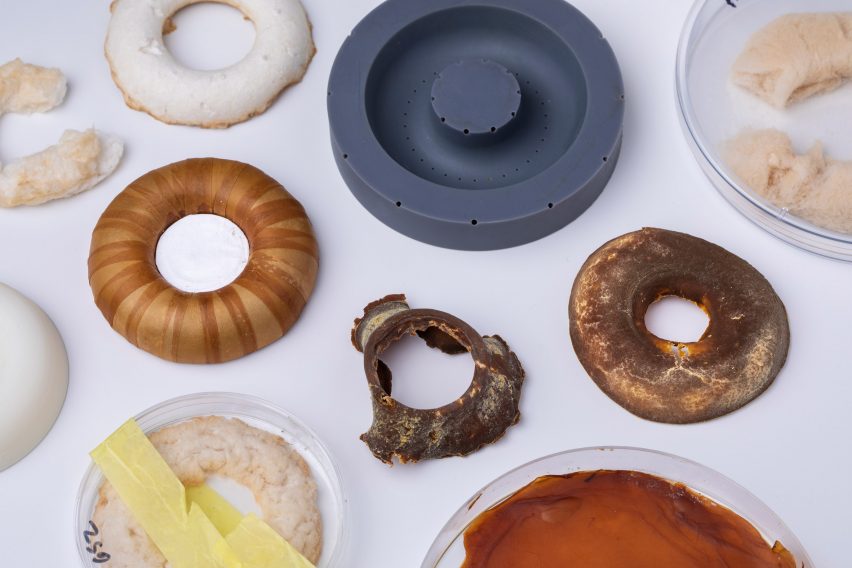 Korvaa headphones by Aivan ar made from six different microbial materials