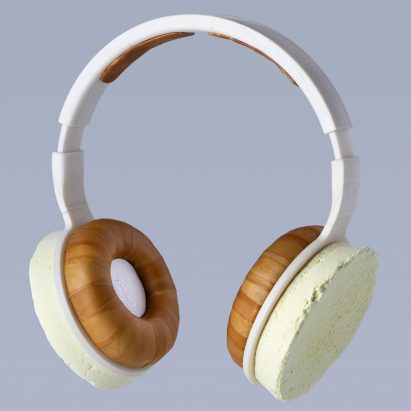 Korvaa headphones by Aivan ar made from six different microbial materials