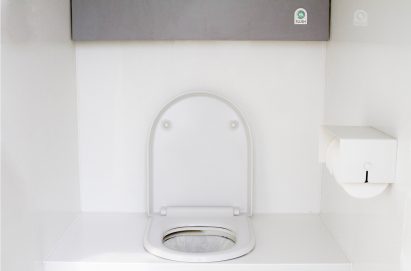 LooWatt is a toilet with a waterless flush that produces electricity and fertiliser