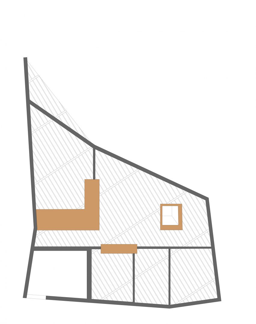 Reflected ceiling plan of Maggie's Centre Cardiff by Dow Jones Architects