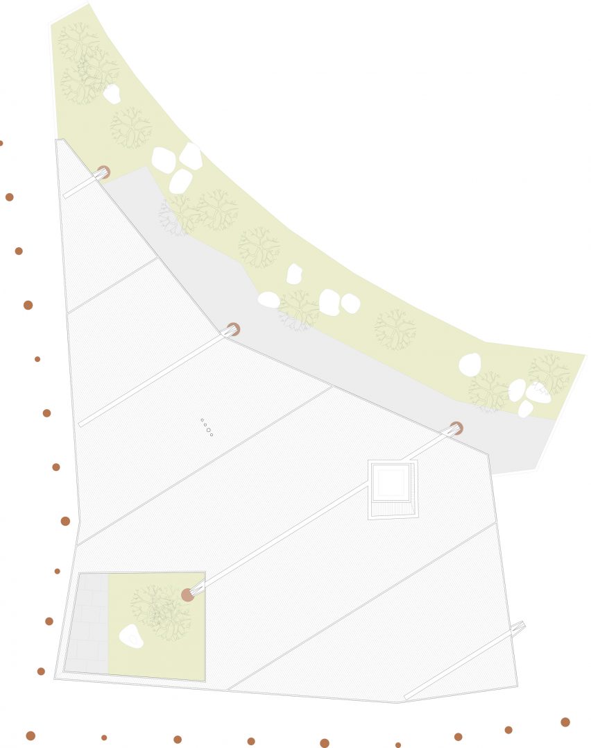 Roof plan of Maggie's Centre Cardiff by Dow Jones Architects