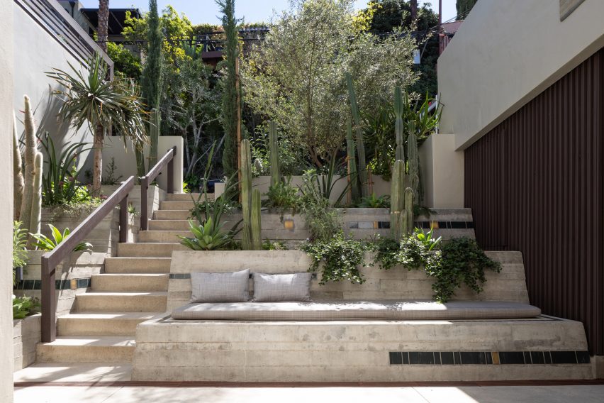 Manola Court by Rudolph Schindler restored