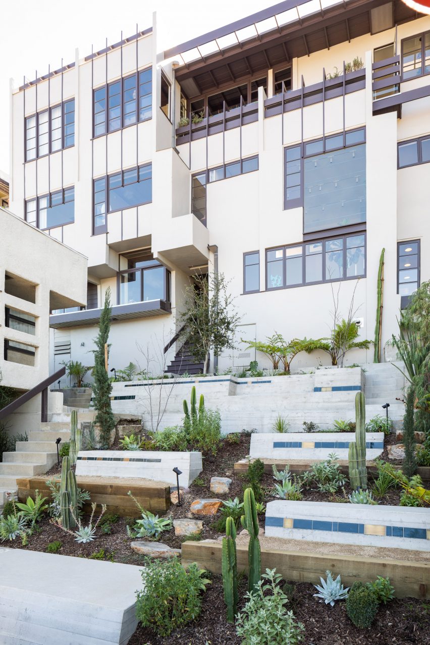Manola Court by Rudolph Schindler restored