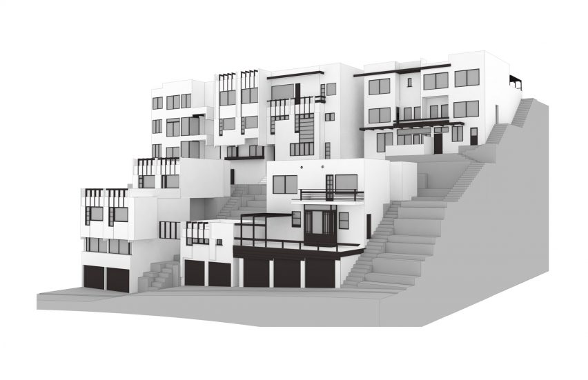 Manola Court by Rudolph Schindler restored