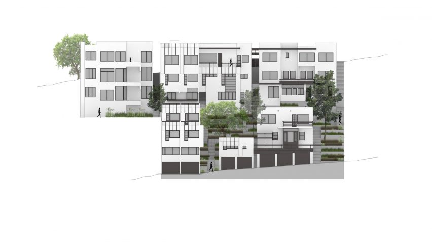 Manola Court by Rudolph Schindler restored