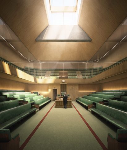 Temporary House of Commons for the UK Parliament by AHMM
