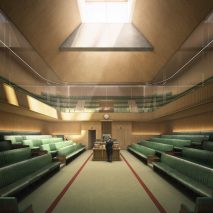 Temporary House of Commons for the UK Parliament by AHMM