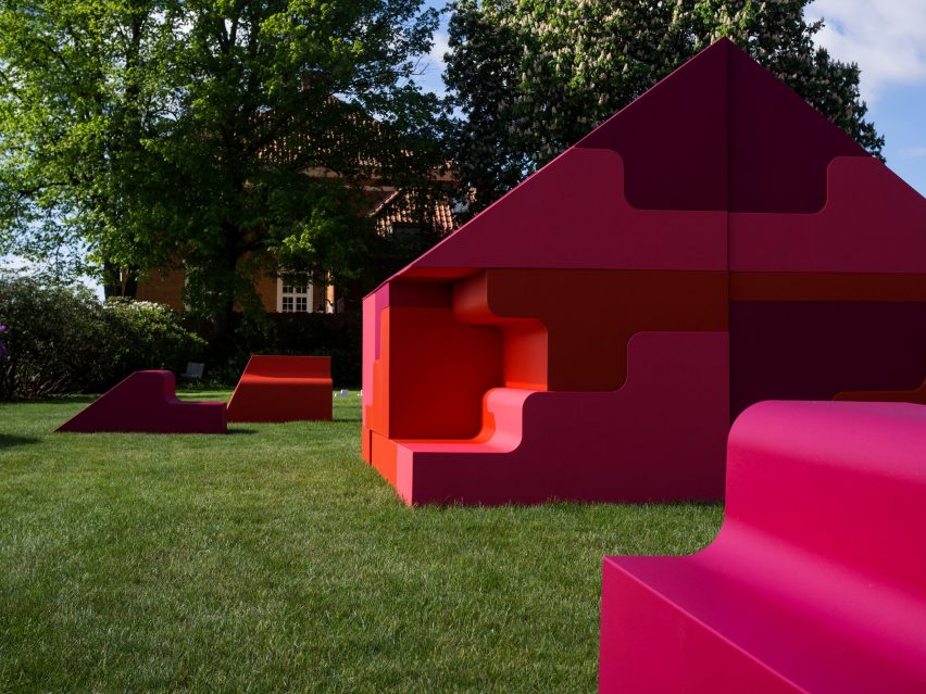 Puzzle House installation by Bjarke Ingels and Simon Frommenwiler