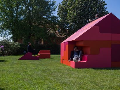Puzzle House installation by Bjarke Ingels and Simon Frommenwiler