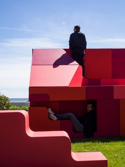 Puzzle House installation by Bjarke Ingels and Simon Frommenwiler