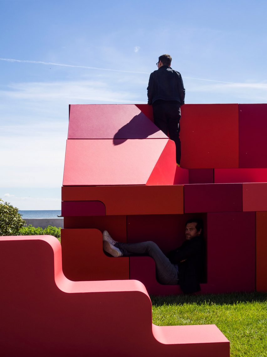 Puzzle House installation by Bjarke Ingels and Simon Frommenwiler